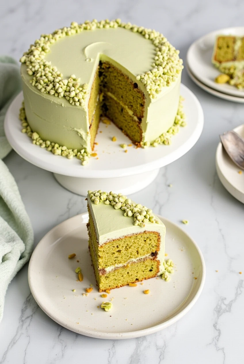 Pistachio Cake Recipe with Cake Mix