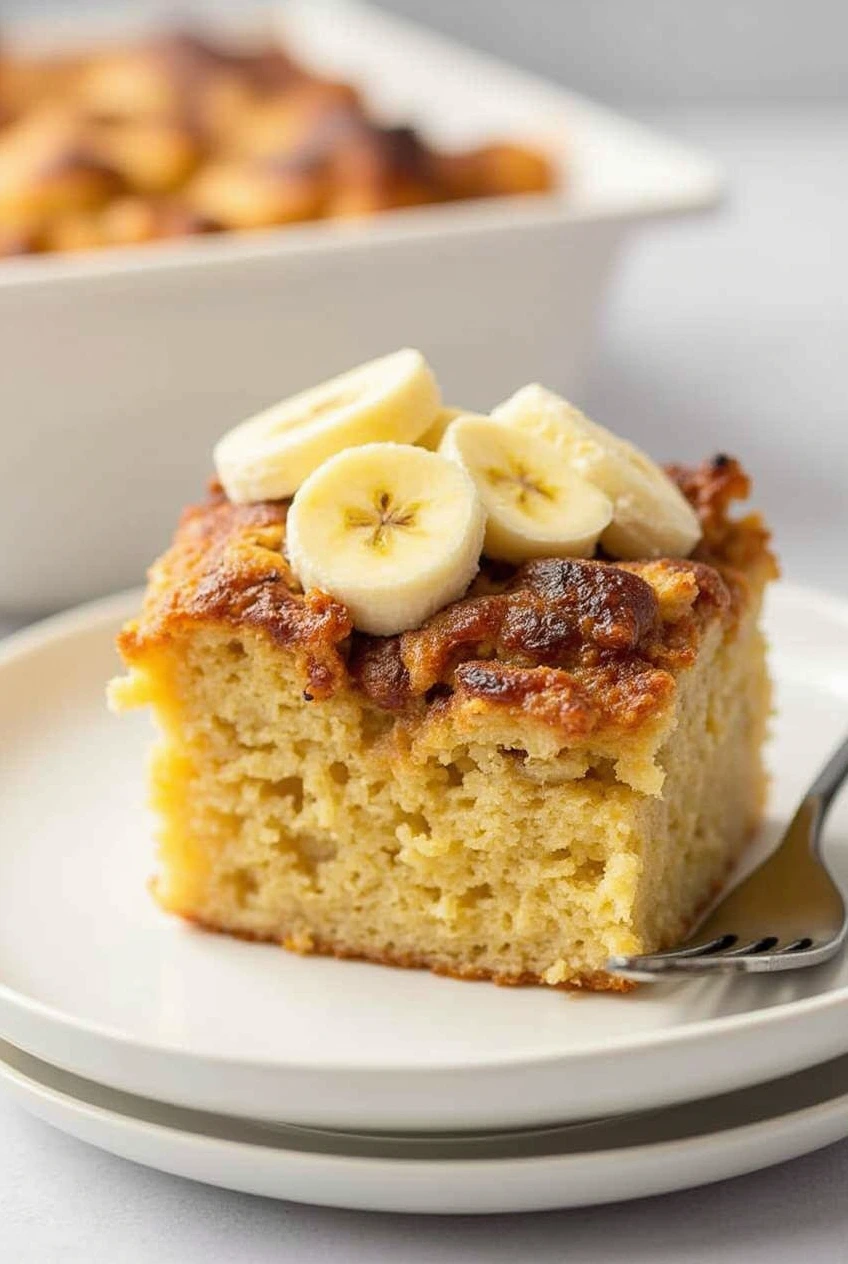 Easy Bread Pudding Recipe with Bananas