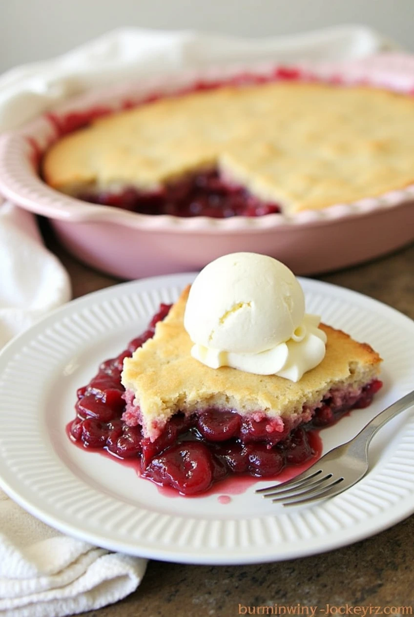 Cherry Cobbler Recipe with Cake Mix