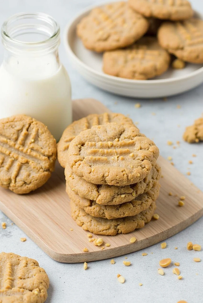 Eggless Peanut Butter Cookie Recipe