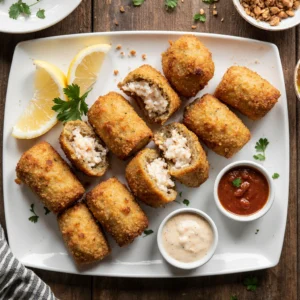 Crab Cake Egg Rolls Recipe